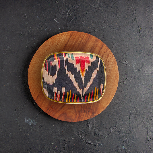 Ikat Fiber Glass Trays