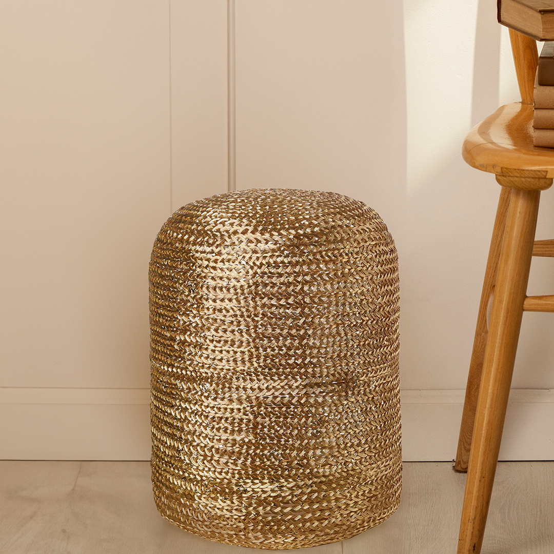 Stool Pill Woven Gold