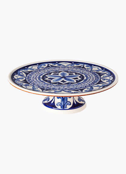 Alentejo Terracota Footed Plate with Glass Dome