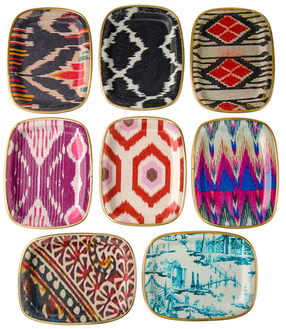 Ikat Fiber Glass Trays