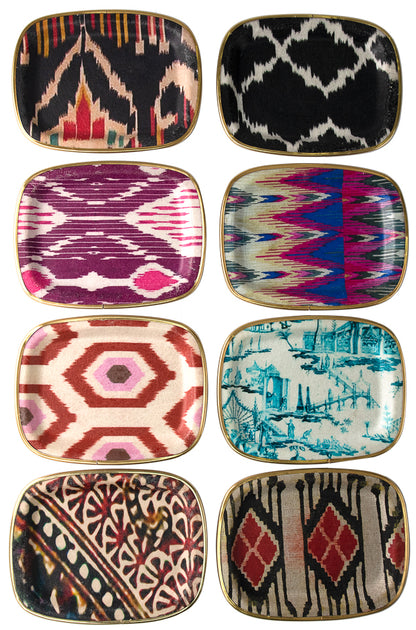 Ikat Fiber Glass Trays