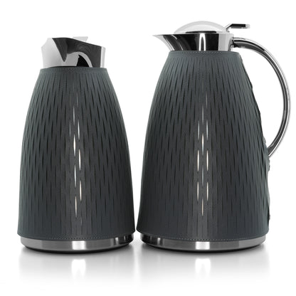 Janine & Kamila Carafe Dark Grey Set with Tray